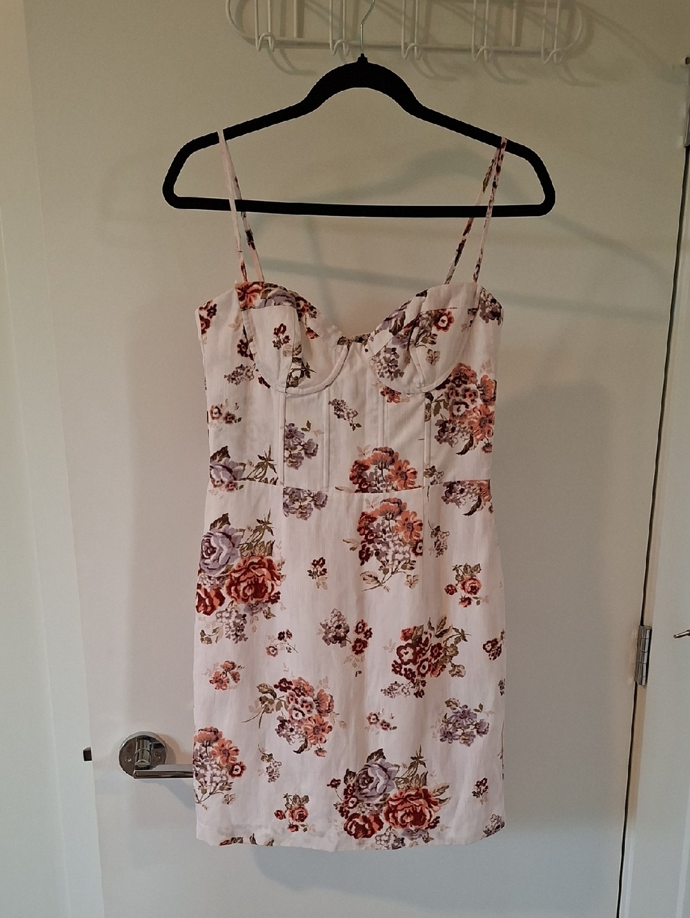 Brock Collection x H&M Floral Corset-style Lyocell/Linen Mini Dress (Size S)